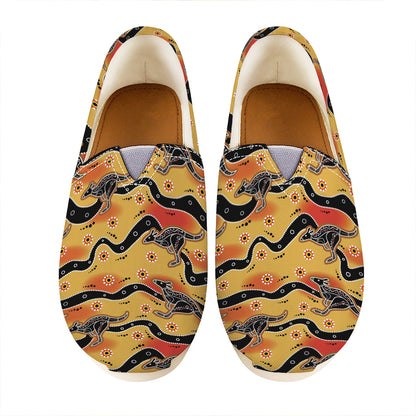 Aboriginal Kangaroo Pattern Print Casual Shoes