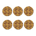 Aboriginal Kangaroo Pattern Print Coaster Set