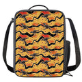 Aboriginal Kangaroo Pattern Print Crossbody Lunch Bag