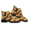 Aboriginal Kangaroo Pattern Print Flat Ankle Boots