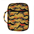 Aboriginal Kangaroo Pattern Print Front Pocket Bible Bag