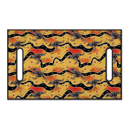 Aboriginal Kangaroo Pattern Print Golf Cart Seat Cover
