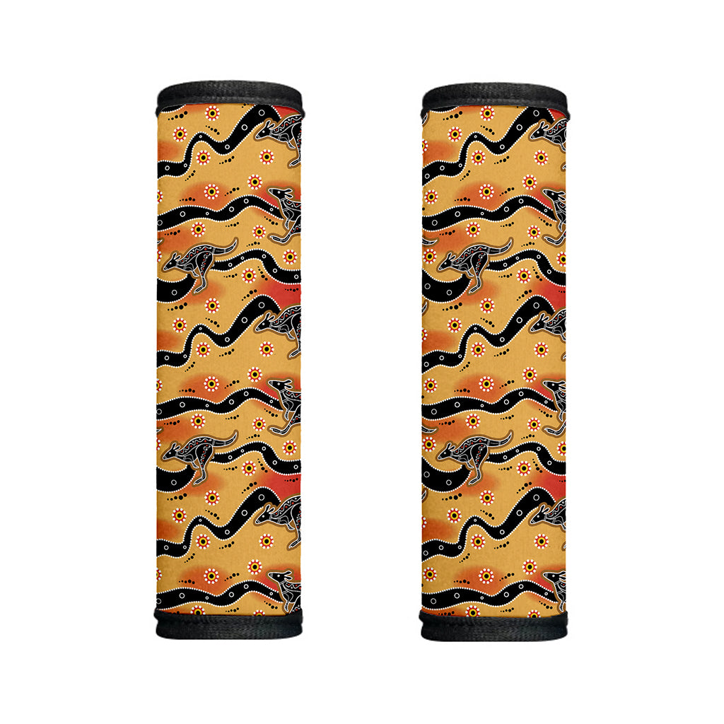 Aboriginal Kangaroo Pattern Print Handle Covers