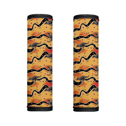 Aboriginal Kangaroo Pattern Print Handle Covers