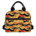Aboriginal Kangaroo Pattern Print Insulated Lunch Bag