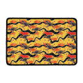 Aboriginal Kangaroo Pattern Print Kitchen Mat