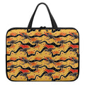 Aboriginal Kangaroo Pattern Print Laptop Sleeve With Handle
