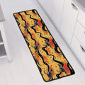 Aboriginal Kangaroo Pattern Print Long Kitchen Mat