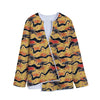 Aboriginal Kangaroo Pattern Print Long Sleeve Short Coat