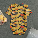Aboriginal Kangaroo Pattern Print Men's Bodysuit
