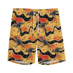 Aboriginal Kangaroo Pattern Print Men's Sports Shorts