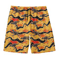 Aboriginal Kangaroo Pattern Print Men's Swim Trunks