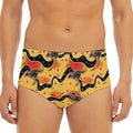 Aboriginal Kangaroo Pattern Print Men's Triangle Swim Briefs