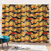 Aboriginal Kangaroo Pattern Print Pencil Pleat Curtains