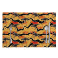Aboriginal Kangaroo Pattern Print Placemat