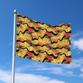 Aboriginal Kangaroo Pattern Print Polyester Flag