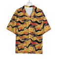 Aboriginal Kangaroo Pattern Print Rayon Hawaiian Shirt