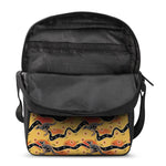 Aboriginal Kangaroo Pattern Print Rectangular Crossbody Bag