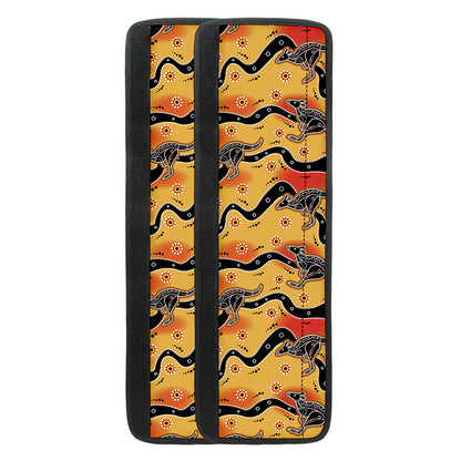 Aboriginal Kangaroo Pattern Print Refrigerator Handle Covers