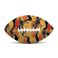 Aboriginal Kangaroo Pattern Print Rugby Ball