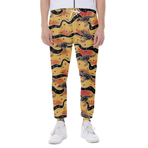 Aboriginal Kangaroo Pattern Print Scuba Joggers