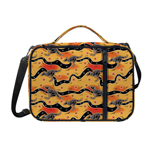 Aboriginal Kangaroo Pattern Print Shoulder Strap Bible Bag