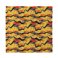 Aboriginal Kangaroo Pattern Print Silk Bandana