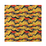 Aboriginal Kangaroo Pattern Print Silk Bandana