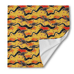 Aboriginal Kangaroo Pattern Print Silk Bandana