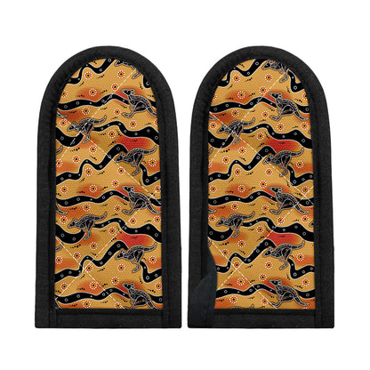 Aboriginal Kangaroo Pattern Print Skillet Handle Cover