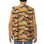 Aboriginal Kangaroo Pattern Print Sleeveless Baseball Jersey