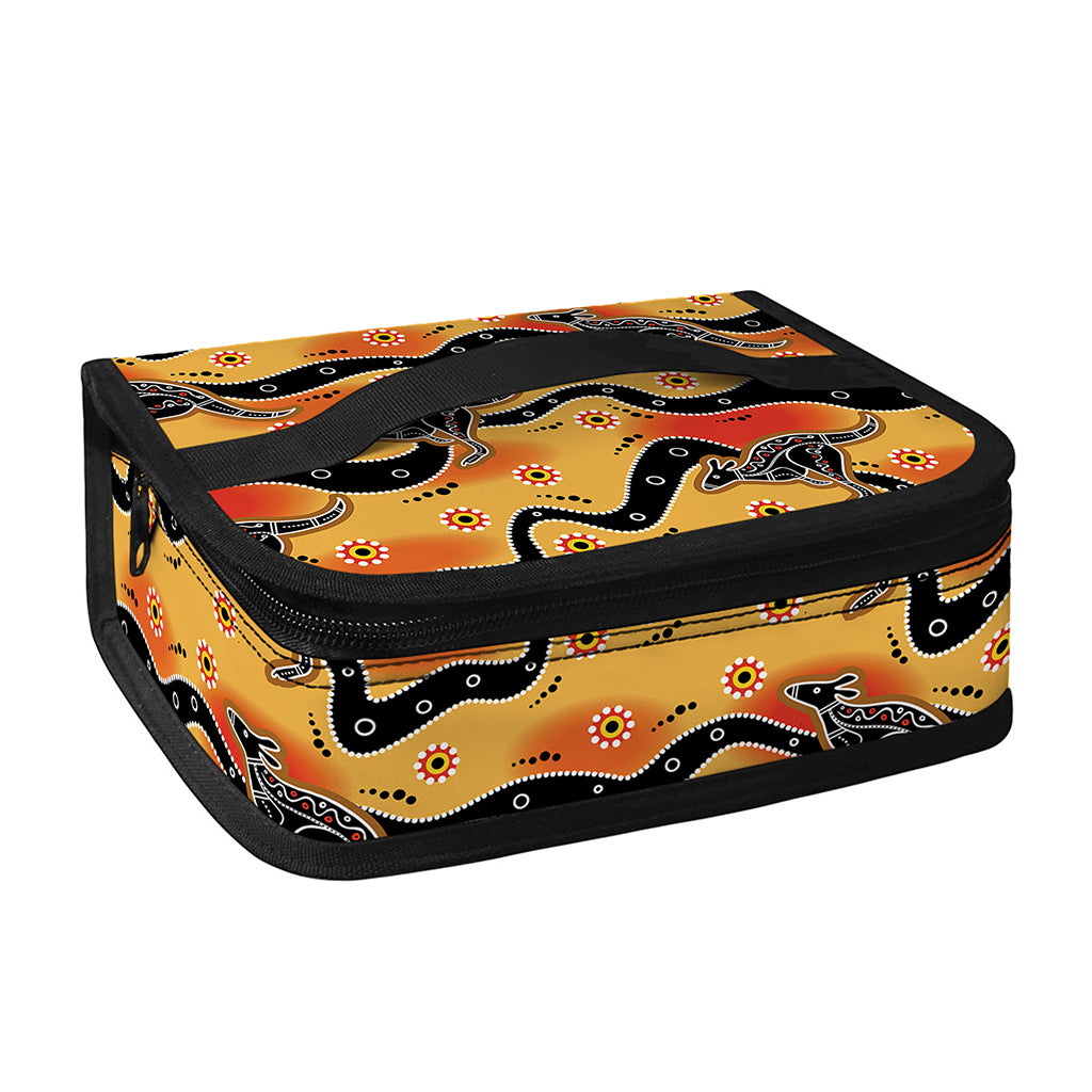 Aboriginal Kangaroo Pattern Print Small Lunch Bag