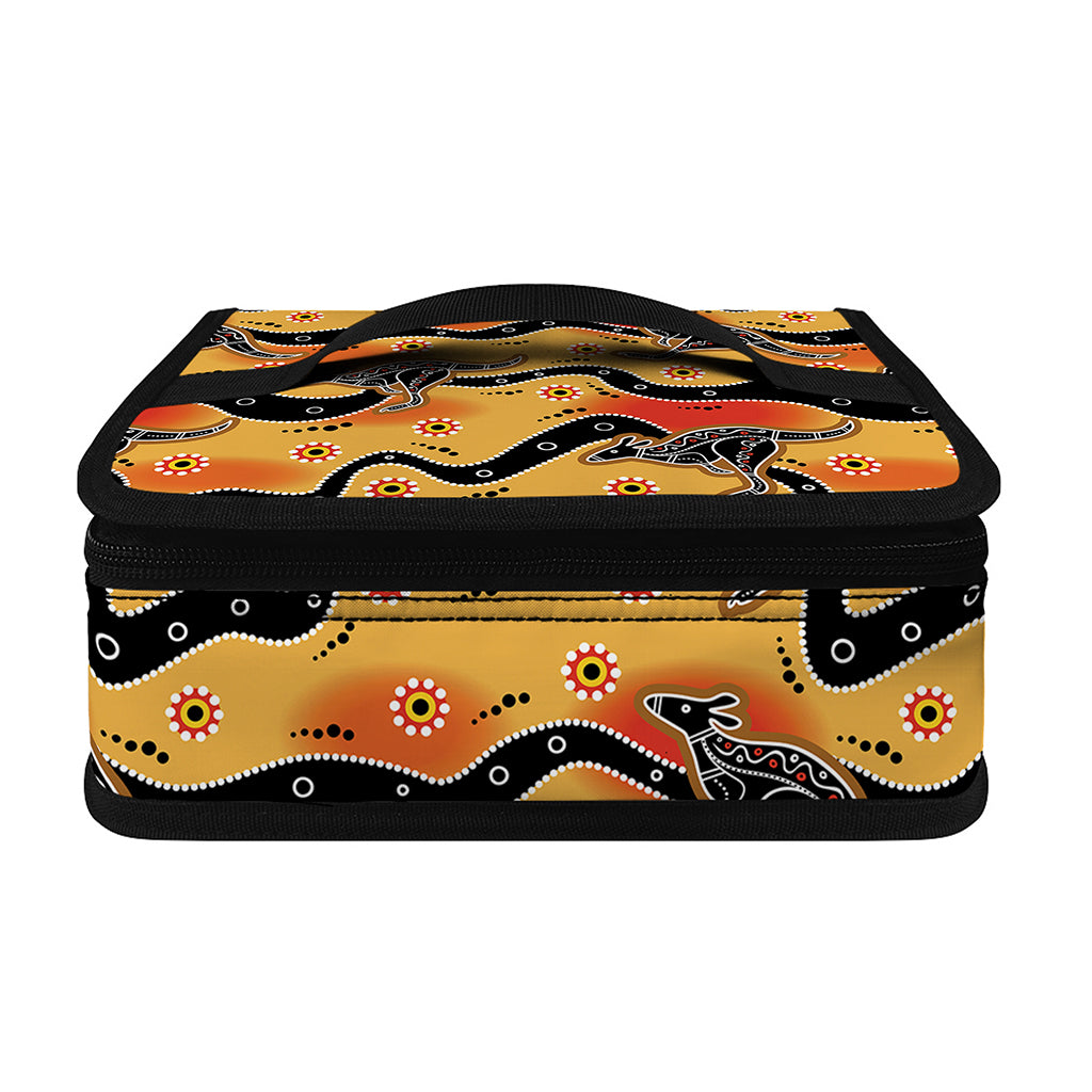 Aboriginal Kangaroo Pattern Print Small Lunch Bag