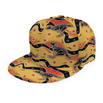 Aboriginal Kangaroo Pattern Print Snapback Cap