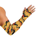Aboriginal Kangaroo Pattern Print Sun Protection Arm Sleeves