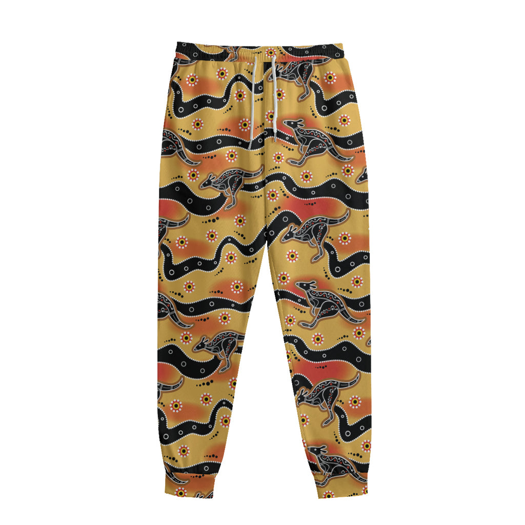 Aboriginal Kangaroo Pattern Print Sweatpants