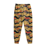 Aboriginal Kangaroo Pattern Print Sweatpants