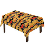 Aboriginal Kangaroo Pattern Print Tablecloth