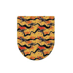 Aboriginal Kangaroo Pattern Print Toilet Lid Cover