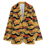 Aboriginal Kangaroo Pattern Print Women's Blazer