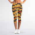 Aboriginal Kangaroo Pattern Print Women's Capri Leggings