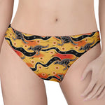 Aboriginal Kangaroo Pattern Print Women's Thong