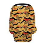 Aboriginal Lizard Pattern Print Baby Seat Cover