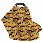 Aboriginal Lizard Pattern Print Baby Seat Cover