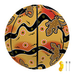 Aboriginal Lizard Pattern Print Basketball