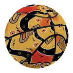 Aboriginal Lizard Pattern Print Basketball