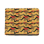 Aboriginal Lizard Pattern Print Bifold Wallet