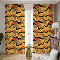 Aboriginal Lizard Pattern Print Dimout Pencil Pleat Curtains