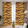 Aboriginal Lizard Pattern Print Blackout Pencil Pleat Curtains