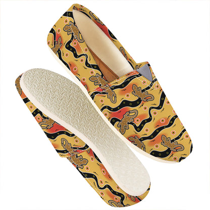 Aboriginal Lizard Pattern Print Casual Shoes